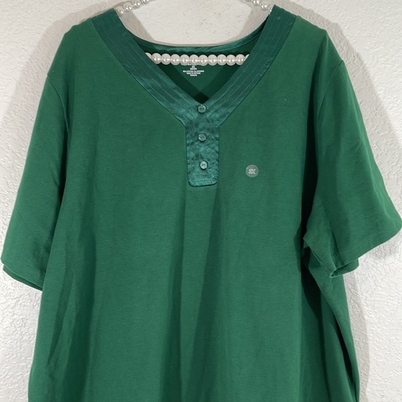 LIZ & ME Green Short Sleeve Blouse Size 2X New - Picture 2 of 8